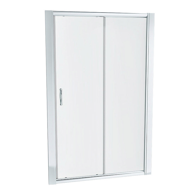 Newark 1200 x 700mm Sliding Door Shower Enclosure + Pearlstone Tray  Profile Large Image