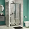 Newark Bi-Folding Shower Door - Various Sizes (Height - 1850mm) Large Image