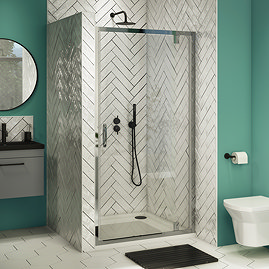 Newark Pivot Shower Door - Various Sizes Large Image