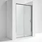 Newark Sliding Shower Door - Various Sizes (Height - 1850mm)  In Bathroom Large Image