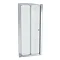 Ventura 760 x 760mm Bi-Folding Shower Enclosure with Pearlstone Tray Profile Large Image