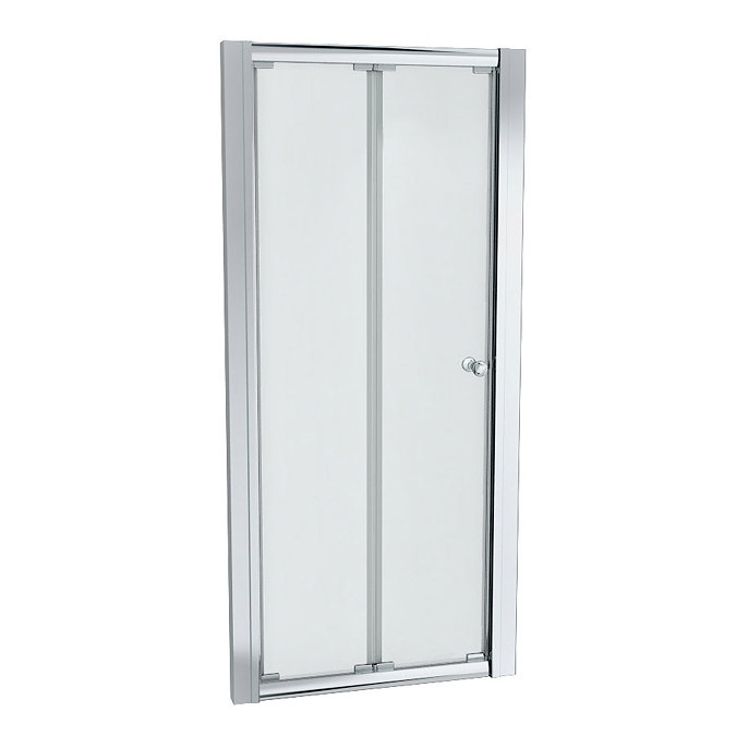 Newark 800 x 800mm Bi-Folding Shower Enclosure + Pearlstone Tray Profile Large Image