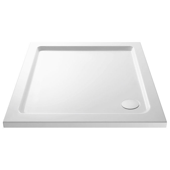 Newark 800 x 800mm Bi-Folding Shower Enclosure + Pearlstone Tray Standard Large Image