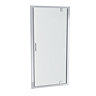 Newark 800 x 800mm Pivot Door Shower Enclosure + Slate Effect Tray  Standard Large Image