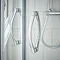 Newark 800 x 800mm Quadrant Shower Enclosure + Slate Effect Tray  In Bathroom Large Image
