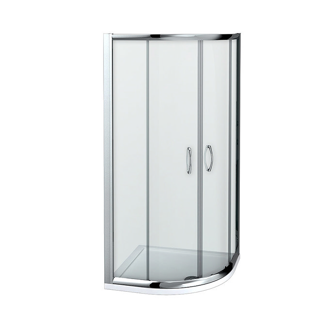 Ventura 800 x 800mm Quadrant Shower Enclosure with Pearlstone Tray Profile Large Image