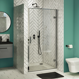 Newark Hinged Shower Door - Various Sizes Large Image