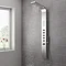 Milan Shower Tower Panel - Stainless Steel (Thermostatic) Large Image