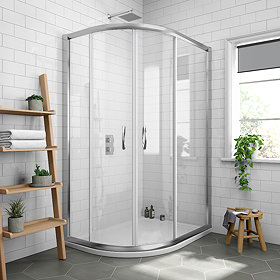 Newark Offset Quadrant Shower Enclosure Only (Easy Fit - Various Sizes) Large Image