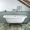 Newbury Traditional Back-to-Wall Roll Top Bath Suite  In Bathroom Large Image