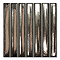 Newham Fluted Gold Metallic Effect Wall Tiles 116 x 116mm