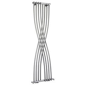 Nexus Gloss Silver Vertical Designer Radiator (H1775 x W450mm) Large Image