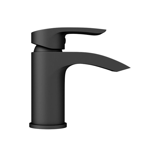 Nexus Matt Black Basin Mixer Tap Victorian Plumbing UK