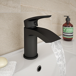 Nexus Matt Black Basin Mixer Tap