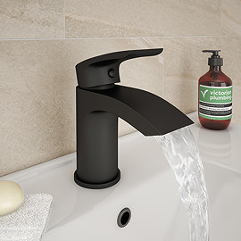 Nexus Matt Black Basin Mixer Tap