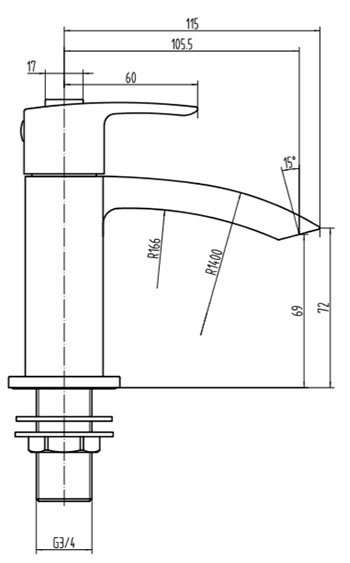 Nexus Matt Black Modern Bath Shower Mixer with Shower Kit
