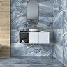 Nicoletta Large Format Blue Polished Onyx Marble Effect Wall & Floor Tiles - 600 x 1200mm