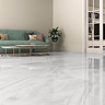 Nicoletta Large Format White Polished Onyx Marble Effect Wall & Floor Tiles - 600 x 1200mm