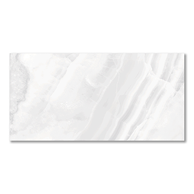 Nicoletta White Polished Onyx Marble Effect Wall & Floor Tiles - 300 x 600mm