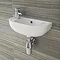 Nile Compact 455 x 205mmm Wall Hung Cloakroom Basin Large Image