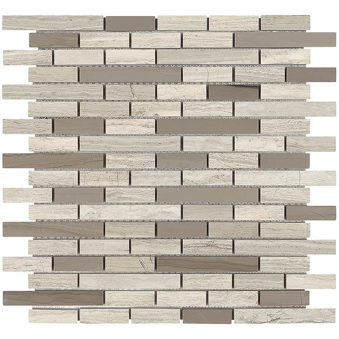 Nile Stone Mosaic Tile Sheet - 298 x 305mm Profile Large Image
