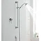 Ultra Nostalgic Manual Shower Valve w/ Slider Rail Kit - Chrome Profile Large Image