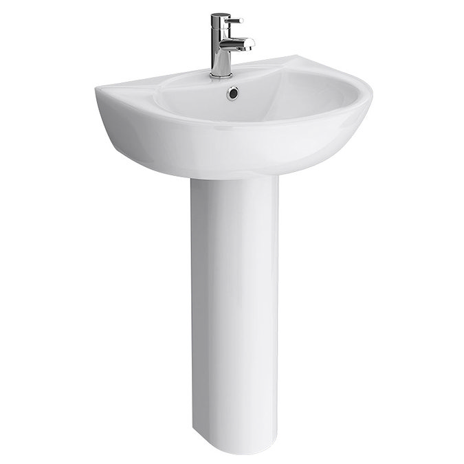 Nouvelle Basin with Full Pedestal (545mm Wide - 1 Tap Hole) Large Image