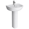 Nouvelle Basin with Full Pedestal (545mm Wide - 1 Tap Hole) Large Image