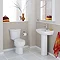 Nouvelle Modern Close Coupled Toilet with Soft-Close Seat Profile Large Image