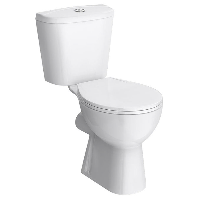 Nouvelle Modern Close Coupled Toilet with Soft-Close Seat Large Image