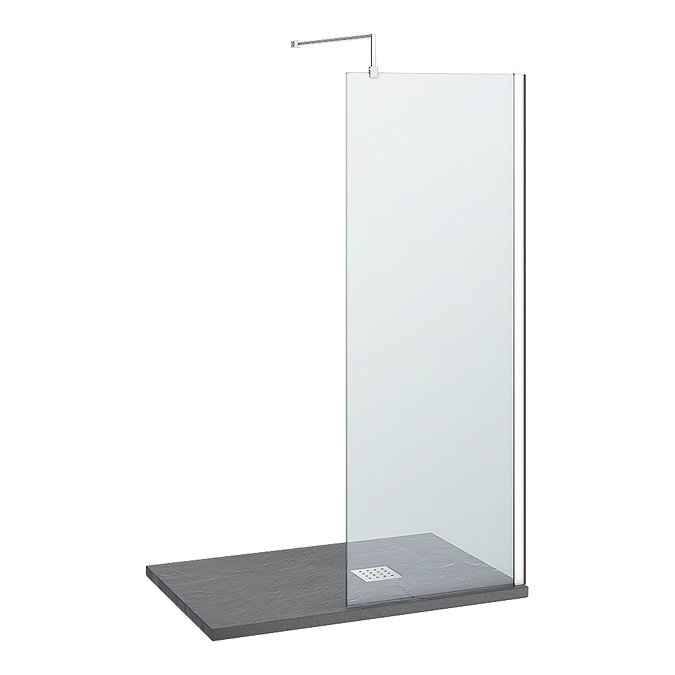 Nova 1200 x 800 Wet Room (700mm Screen + Slate Effect Tray)  Standard Large Image