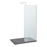 Nova 1200 x 800 Wet Room (700mm Screen + Slate Effect Tray)  Standard Large Image