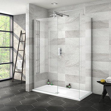 Nova 1400 x 700 Wet Room (Screen, Side Panel + Tray)  Feature Large Image