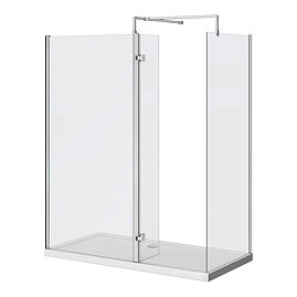 Nova 1400 x 800 Wet Room (Inc. Screen, Side Panel + Return Panel with Tray) Large Image