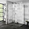 Nova 1400 x 900 Wet Room (Inc. Screen, Side Panel + Return Panel with Slate Effect Tray) Large Image