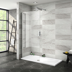 Nova 1500 x 700 Wet Room (900mm Screen + Tray) Large Image