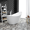 Nova 1570 Modern Small Free Standing Slipper Bath