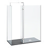 Nova 1600 x 800 Wet Room (Inc. Screen, Side Panel + Return Panel with Slate Effect Tray)  Standard L