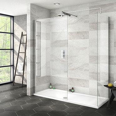 Nova 1700 x 700 Wet Room (Screen, Side Panel + Tray)  Feature Large Image