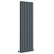 Milan Vertical Radiator – Anthracite Double Panel – 1800 x 456mm