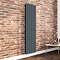Milan Vertical Radiator – Anthracite Double Panel – 1800 x 456mm