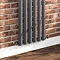 Nova 1800 x 452 Vertical Anthracite Single Panel Radiator Profile Large Image
