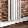 Nova 1800 x 452 Vertical White Single Panel Radiator  Profile Large Image