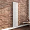 Milan 1800 x 452 Vertical White Single Panel Radiator Large Image