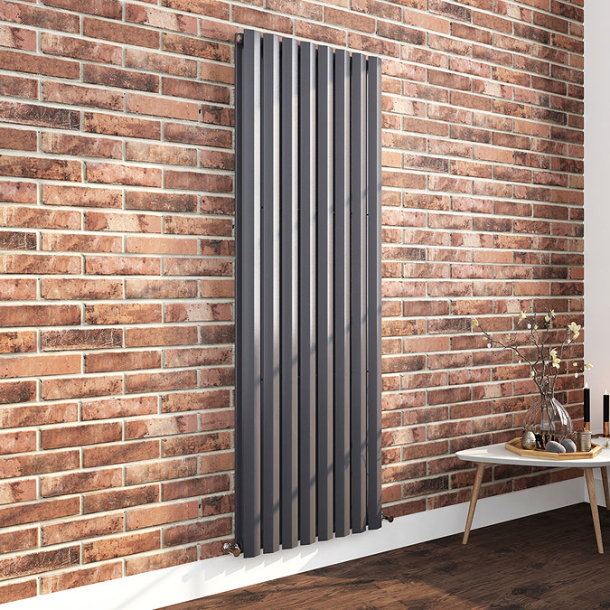 Nova 1800 x 604 Vertical Anthracite Double Panel Radiator Large Image