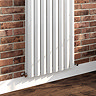Nova 1800 x 604 Vertical White Double Panel Radiator  Profile Large Image