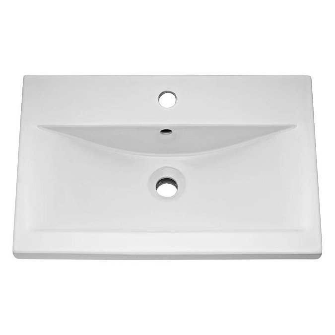 Nova 500mm Mid-Edge Basin High Gloss White Vanity Unit  Feature Large Image