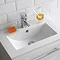 Nova 500mm Vanity Sink With Cabinet - Modern High Gloss White  Profile Large Image