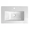 Nova 500mm Vanity Sink With Cabinet - Modern High Gloss White  Feature Large Image