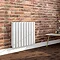 Milan 600 x 680 Horizontal White Double Panel Radiator